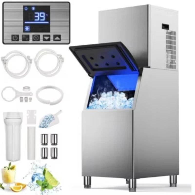 

New commercial stainless steel, electric ice machine