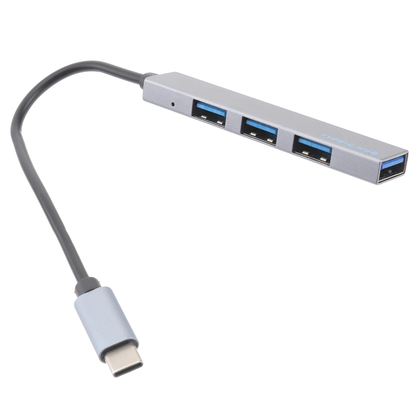 

Type C 4 Ports USB Adapter Aluminum Portable Data Transfer Accessories USB Hub Docking Station Expansion