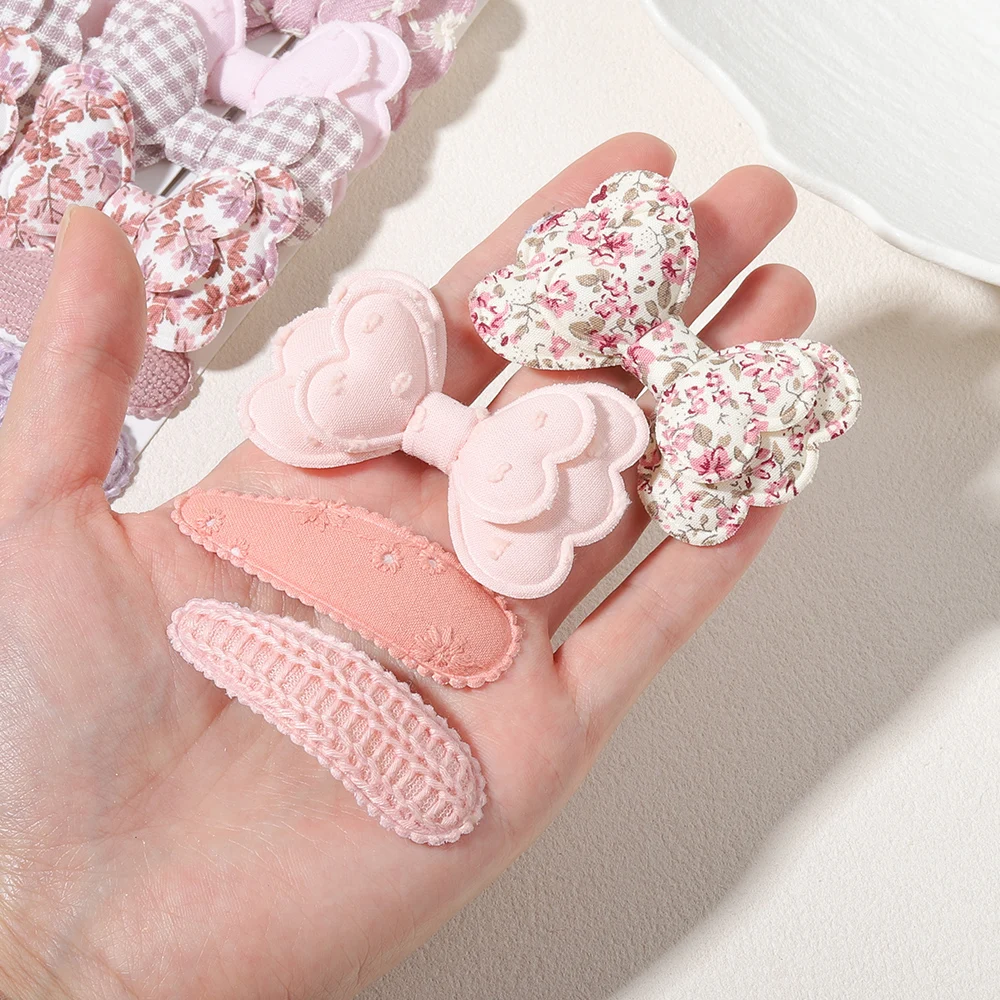 16 Stück/Set, süße Haarspangen mit Schleifenmuster und BB-Clips, Haaraccessoires, geeignet für Kinder, Babys und Mädchen, als Geschenk. – Detail 4