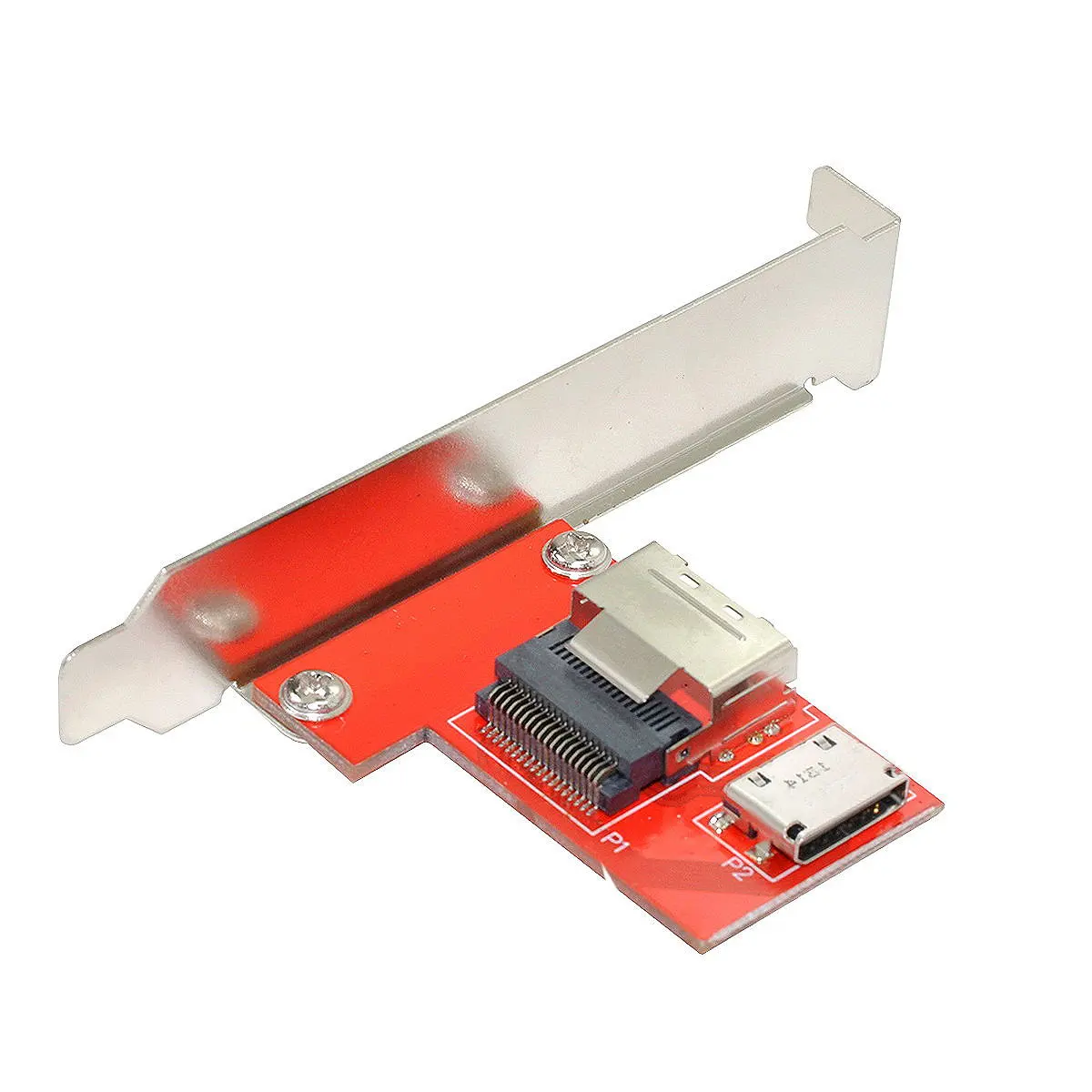 

Xiwai PCI-Express 4.0 Mini SAS SFF-8087 to Oculink SFF-8611 SFF-8612 PCBA Female Adapter With Bracket