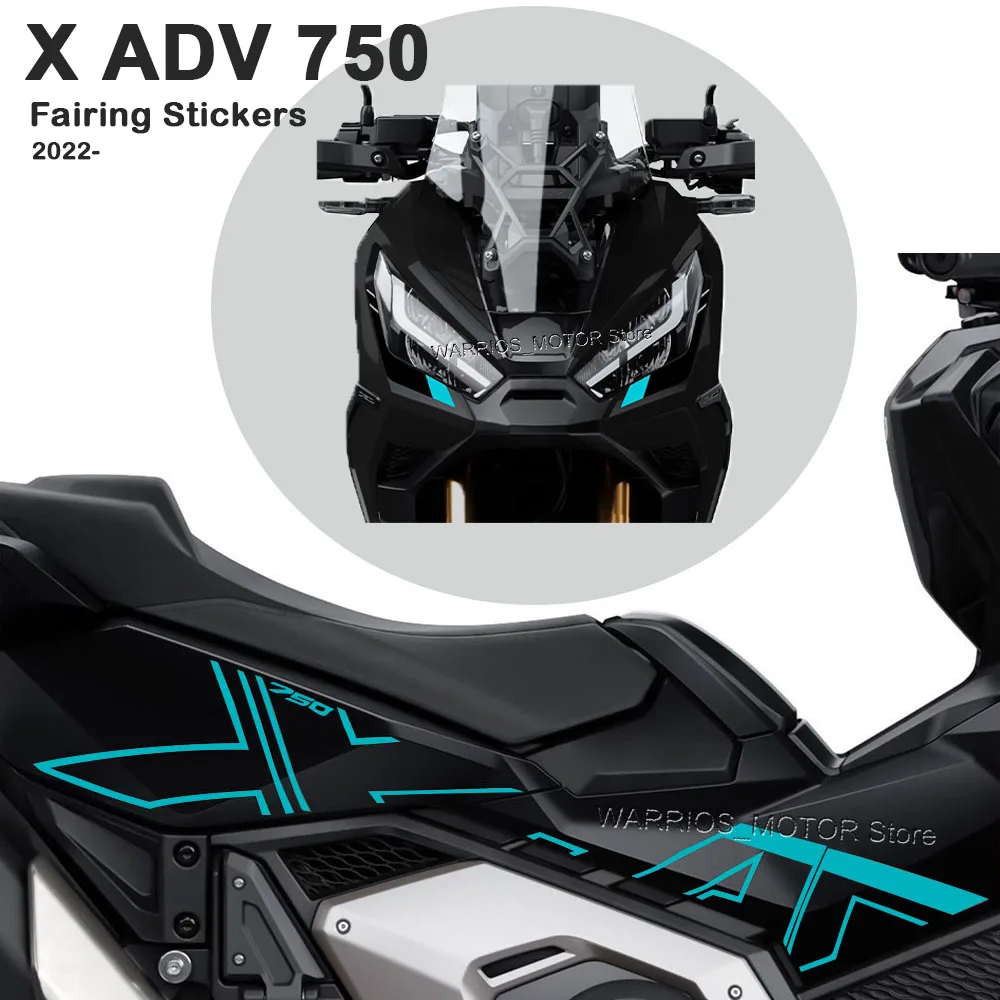 X ADV 750 For Honda X-ADV 750 X ADV750 2021-2024 Fairing Sticker Body Decoration Decals Anti-Scratch PVC Stickers Kit