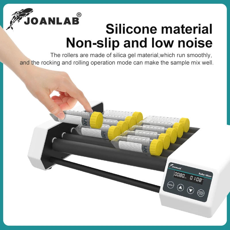 Mezclador de rodillos JOANLAB Equipo de laboratorio Rotador horizontal ajustable digital Mezclador de sangre médico Mezclador de tubos de recogida de sangre