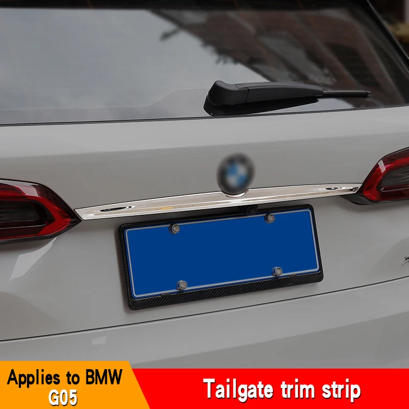 

Stainless steel decorative sticker for rear tailgate of automobile is suitable for BMW X5G05 modified trunk lid bright strip