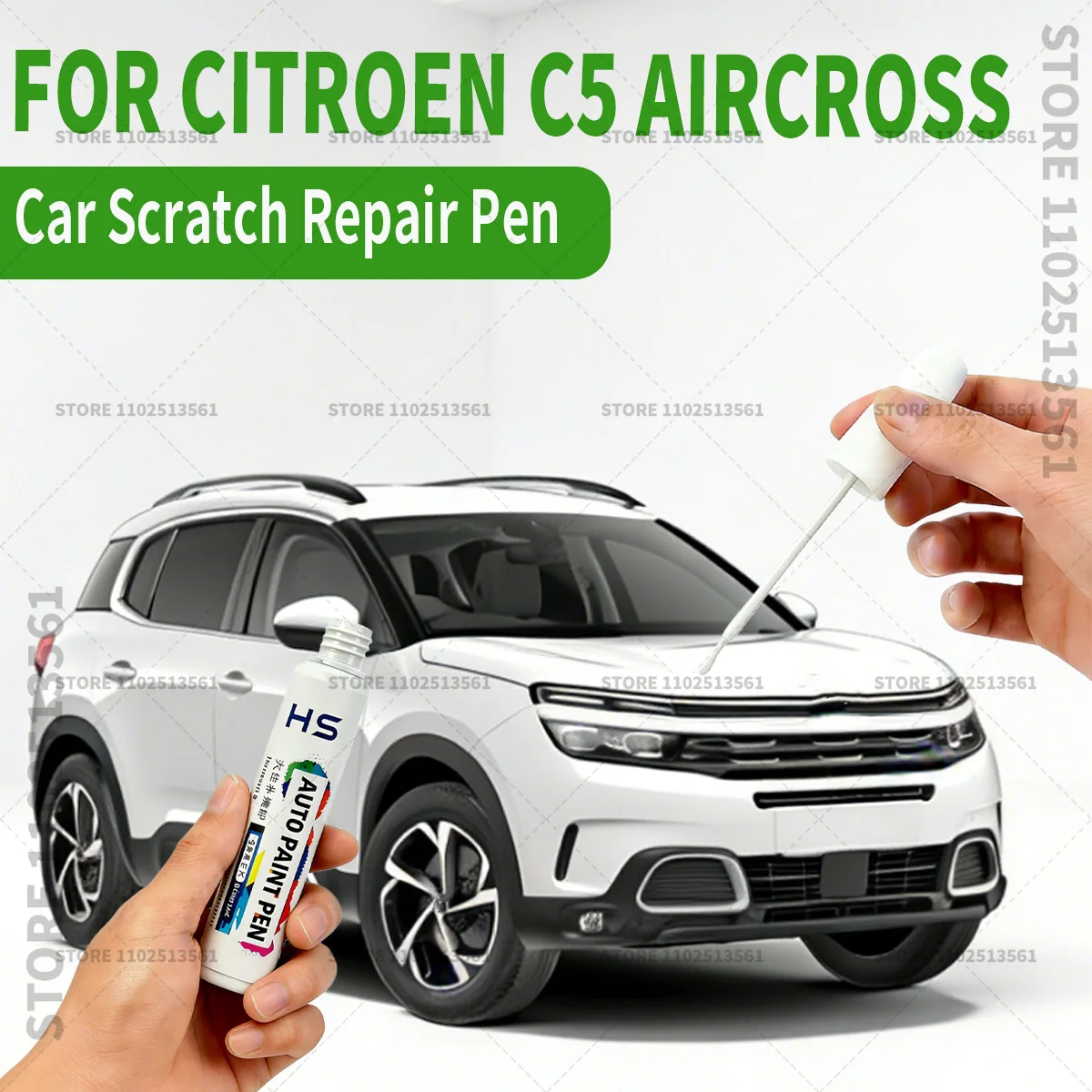 Car Paint Repair Pen Touch Up Scratch Remover DIY Auto Accessories For Citroen C5 Aircross Black KTV White KWE Blue EDZ Gray EVL
