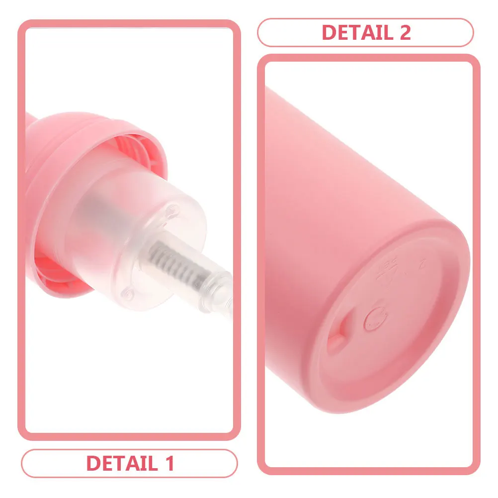 

3pcs 60ml Pink Foam Pump Bottles Set Travel Size Shampoo Soap Dispenser Bathroom Kitchen Refillable Lightweight Durable