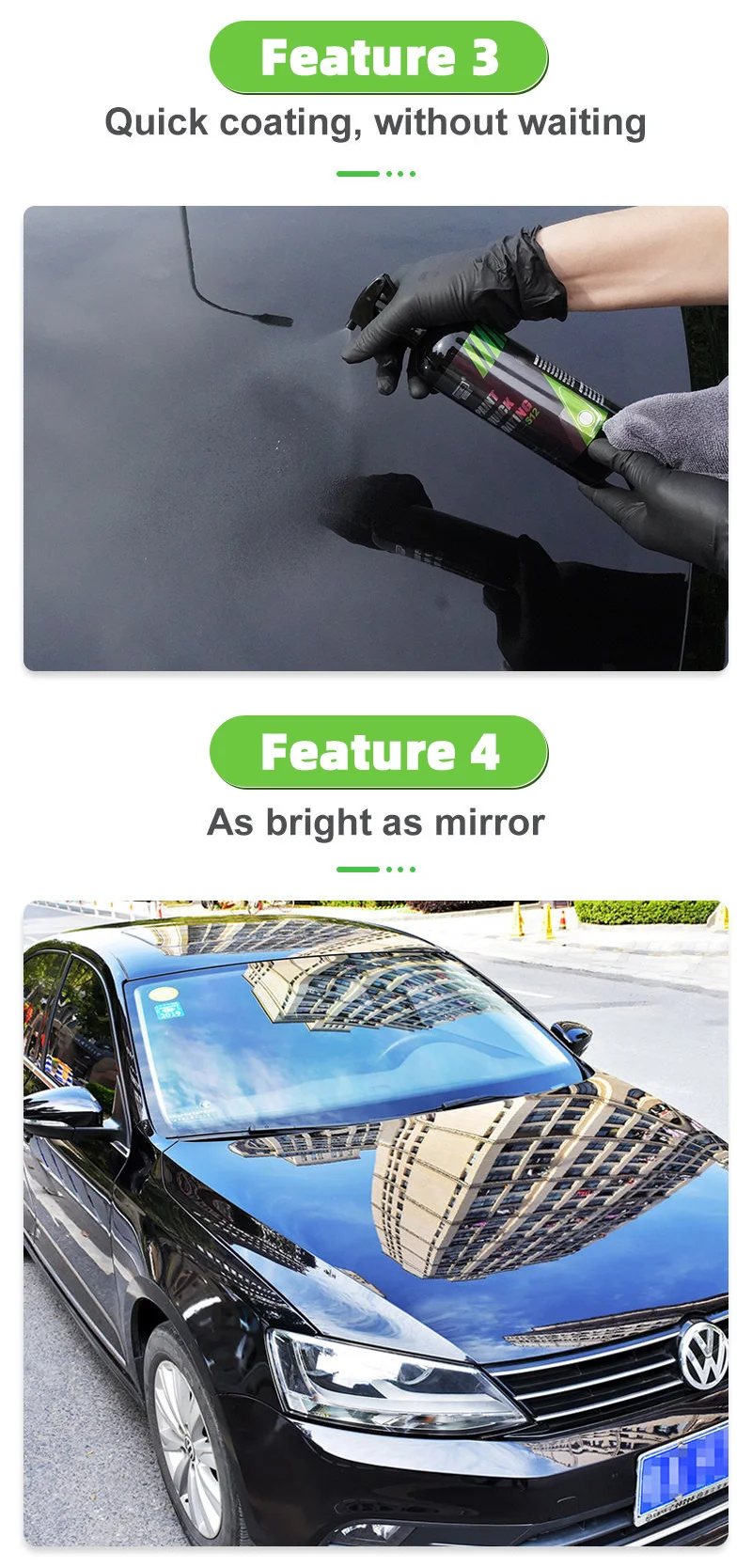 Car Nano Coating Agent Spray Auto Body Ceramic Coats Shine Armor Spray Paint 300ML Car Care Polish Renovator Product Detailing