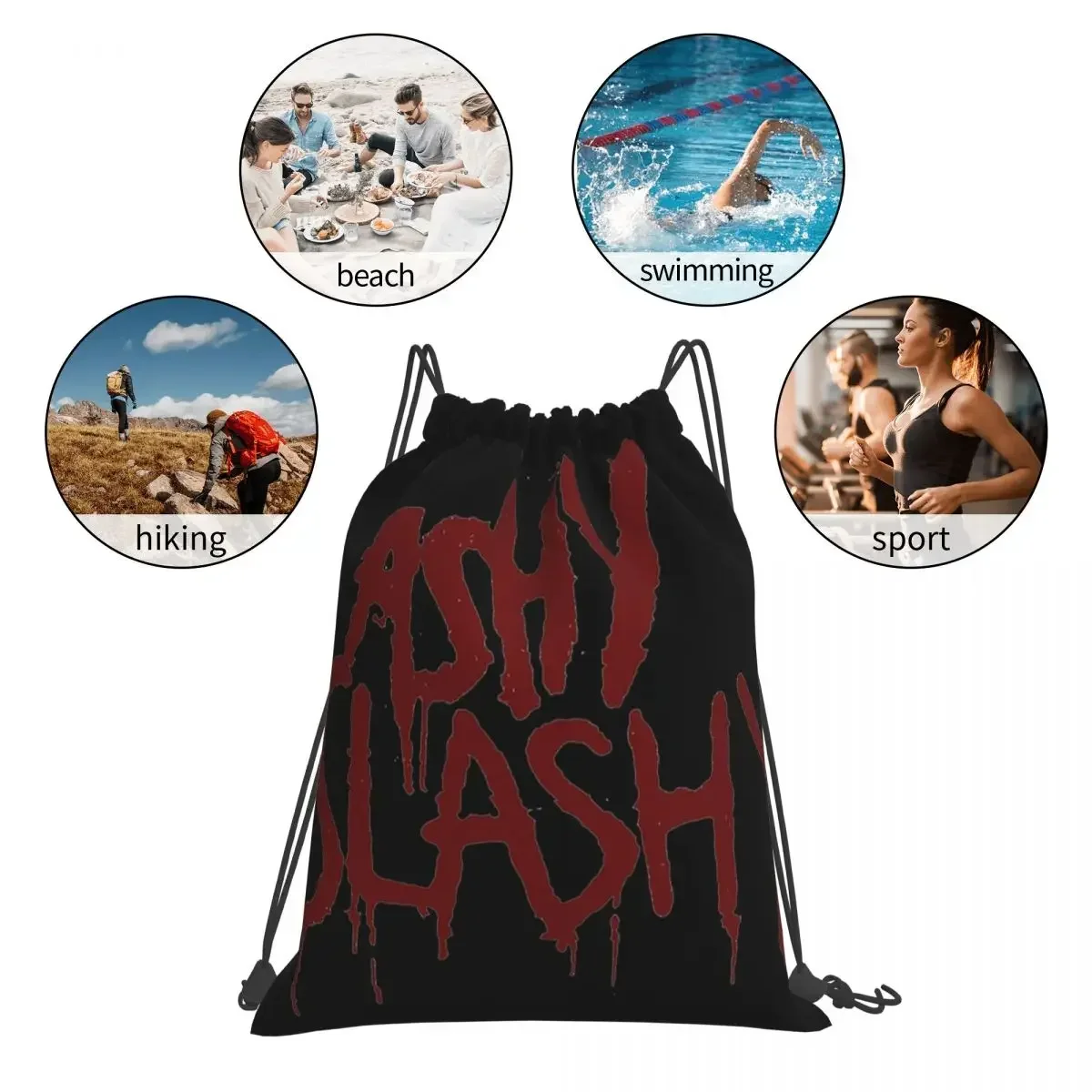 Ash Vs The Evil Dead - Ashy zaini morbidi borse con coulisse borsa sportiva con coulisse borsa sportiva per uomo donna studenti