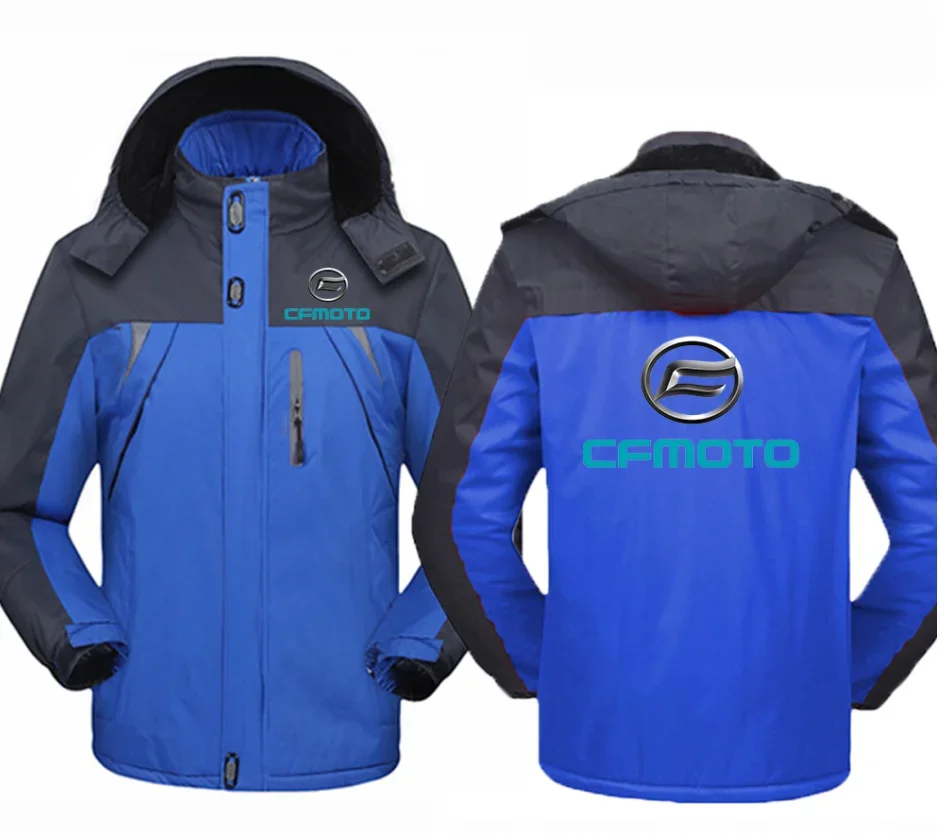 2023 New Winter CFMOTO Logo Jacket Windbreaker Waterproof Warm Outdoor Cold-Proof Mountaineering Clothing High Quality Coats