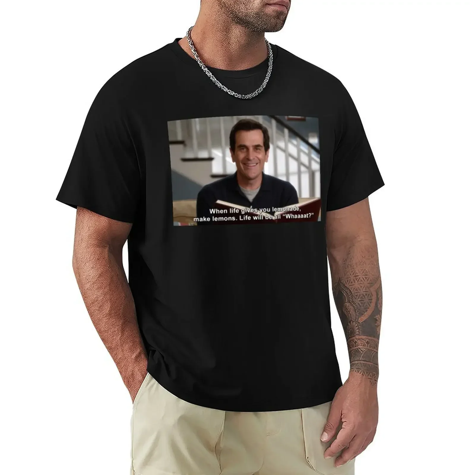 Camiseta de algodón para hombre، prenda de vestir، عبارة عن divertida، حديث، دي فيرانو، إصدار جديد