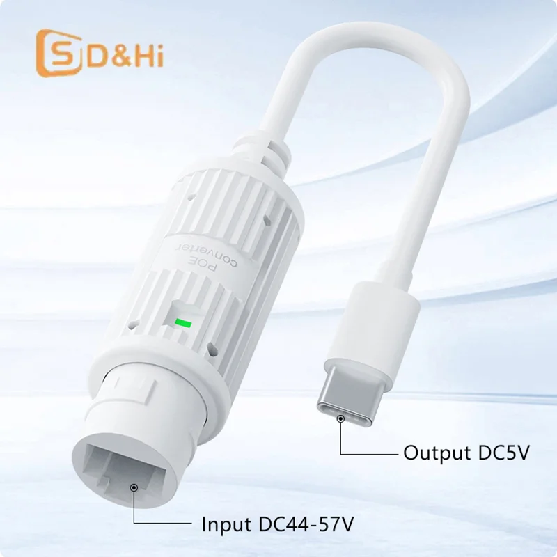 1/2/3Pcs 48V POE Extender/Repeater Waterproof Extension POE Injector Adapter RJ45 Port Output 5V/2A IEEE 802.3af/802.3at
