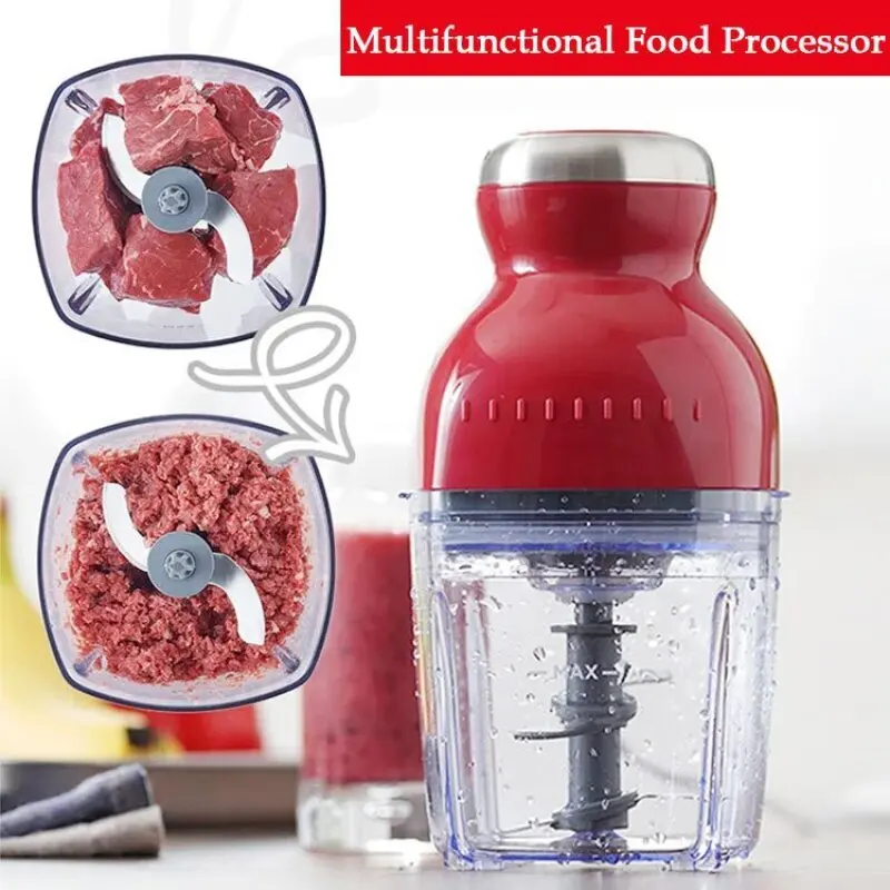 Multifunctional Juice Extractor Meat Chopper Ergonomic Design ABS Stainless Steel 500Ml Capacity For Kitchen For Household