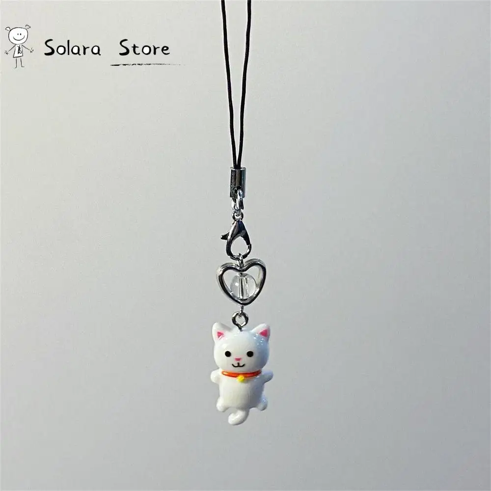 

Phone Accessories Cat Pendant Cat Phone Strap Cellphone Chain Anti Lost Y2K Phone Charm Keychain Cute Phone Lanyard Jewelry Gift
