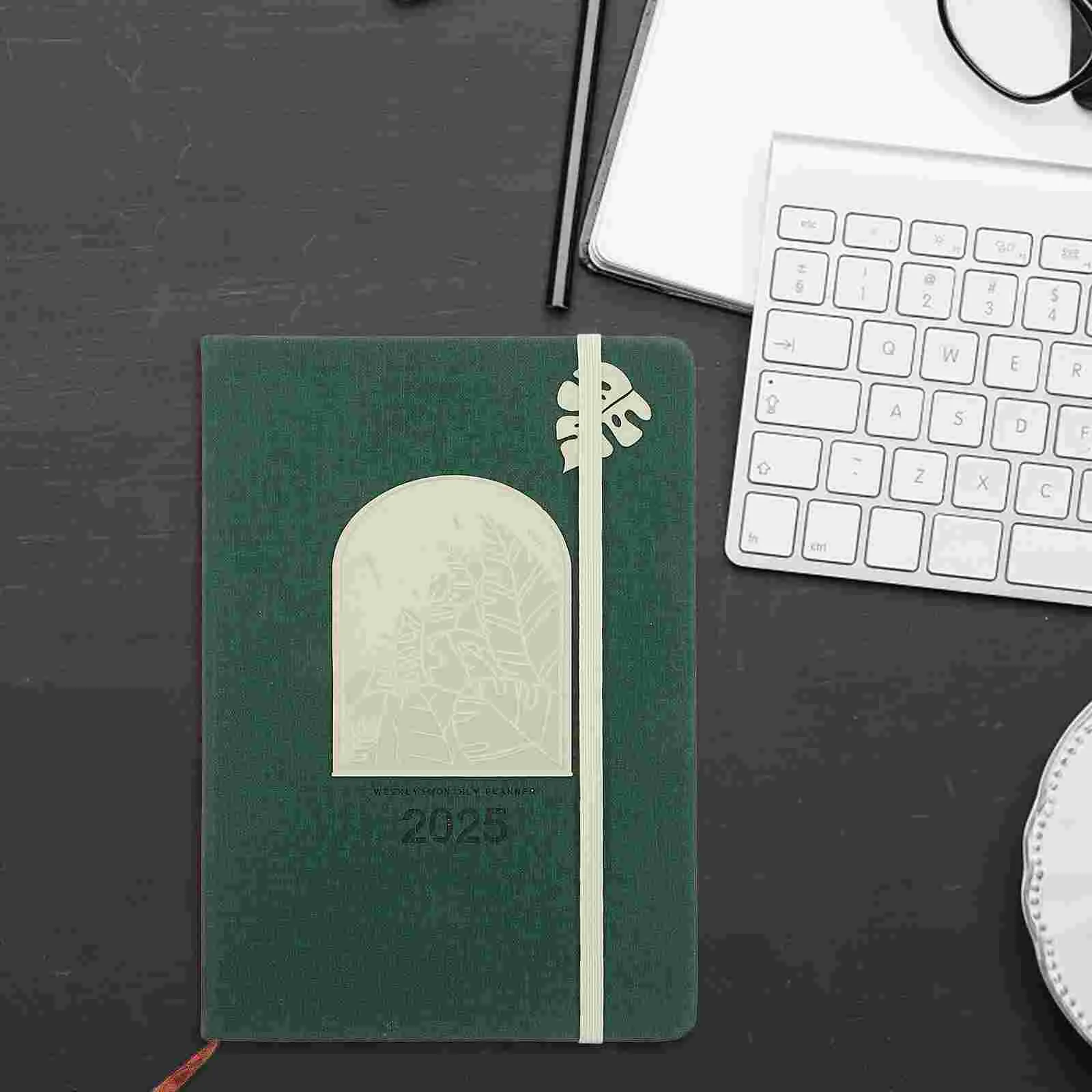 Engels Agendaboek Het Notitieblok Weekplanner Multifunctioneel Donkergroen