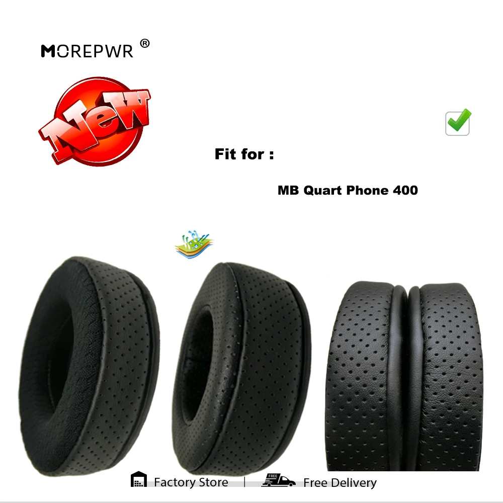 Morepwr MB 쿼트 폰 400 헤드셋 부품 가죽 쿠션 벨벳 귀마개 용 새 업그레이드 교체 용 이어 패드