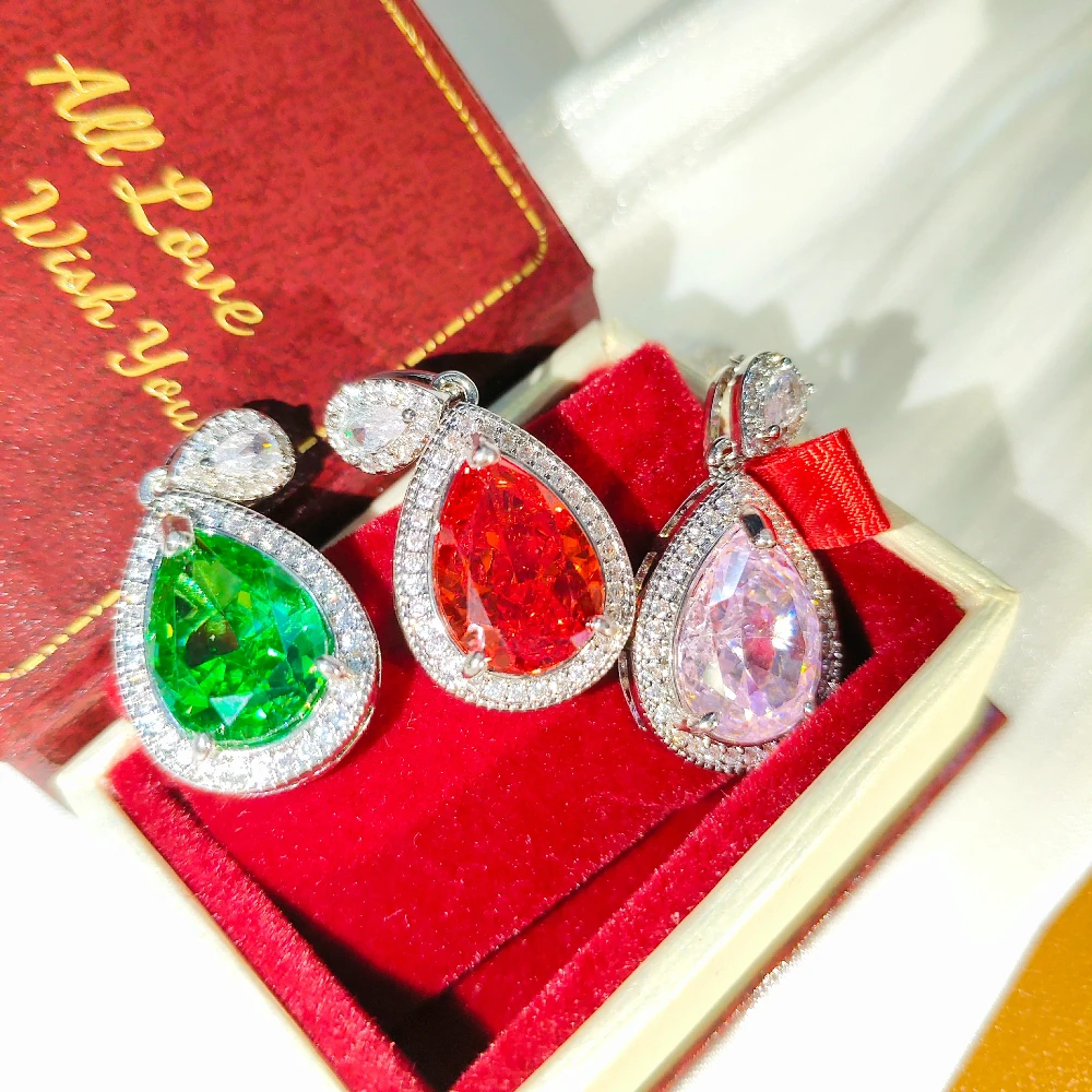 

Стильное простое колье из стерлингового серебра 925 пробы с кристаллами циркона в форме капли воды, подарок на день рождения, годовщину, вечеринку