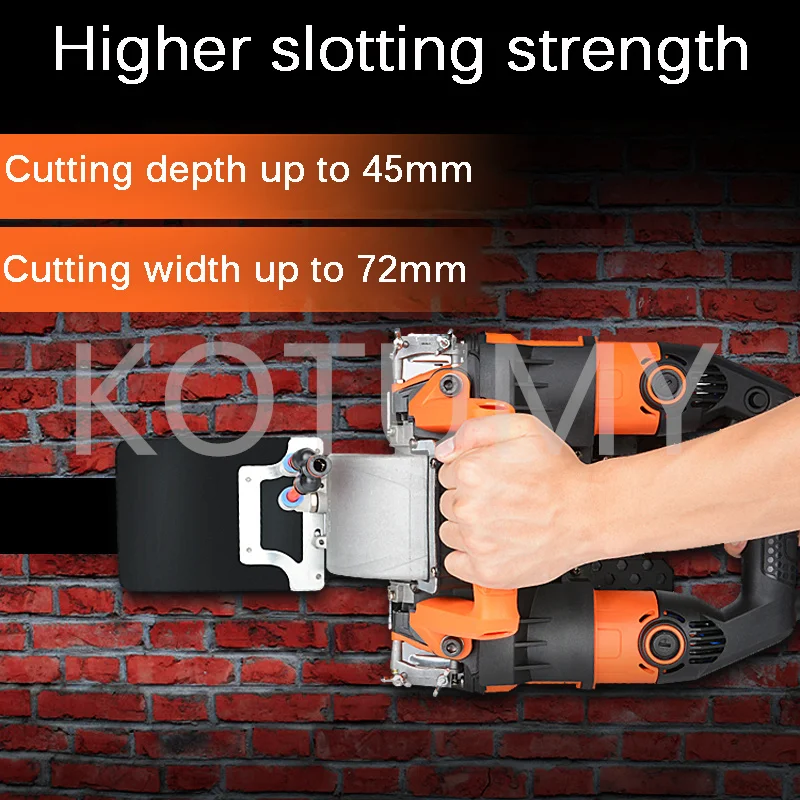 Wall Chaser Machine 6800W Electric Circular Saw Groove Cutting Machine 220V 45mm Drill Concrete Wall Router Slotting Machine