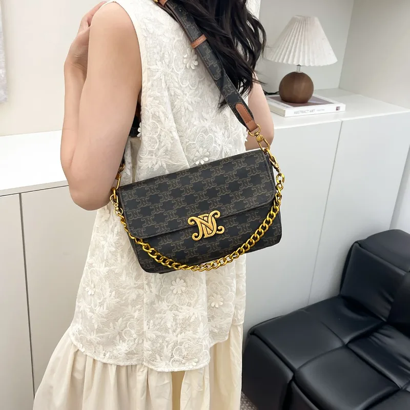 

Classic Elegant Women's Shoulder Bag Leather Handbag Crossbody Bag, Luxury Famous Designer Popular Messenger Tote For Ladies