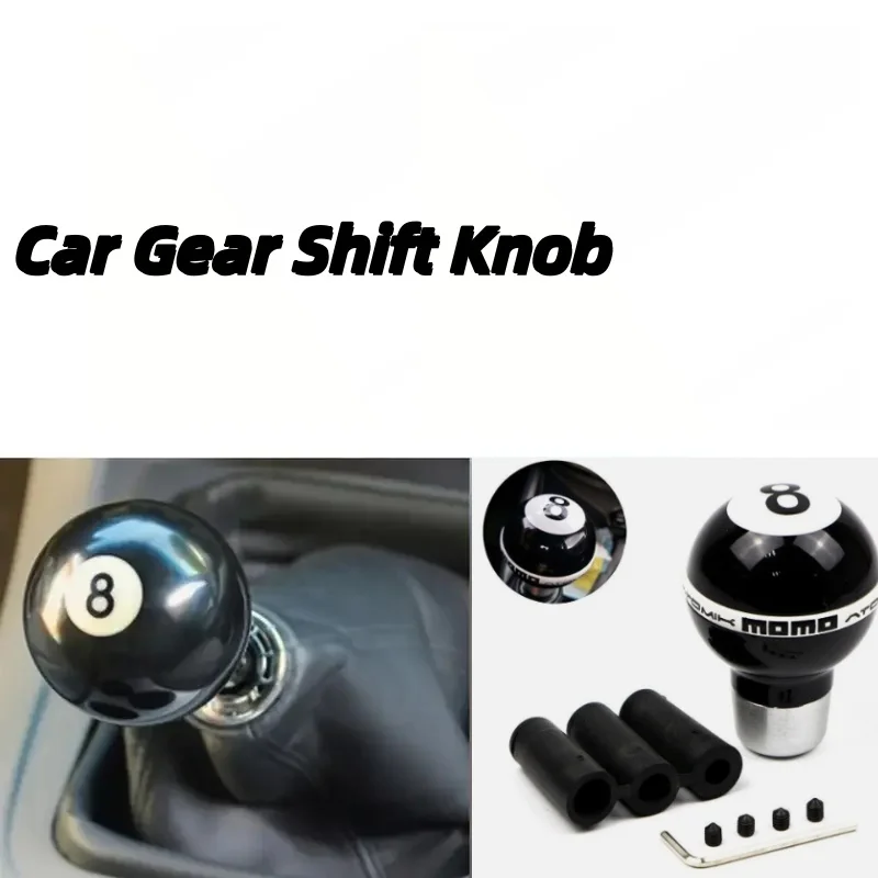 Perilla de palanca de cambios Universal negra para coche, palanca de cambios para automóvil, manija esférica, palanca de cambios, accesorios de palanca de cambios Manual de plástico