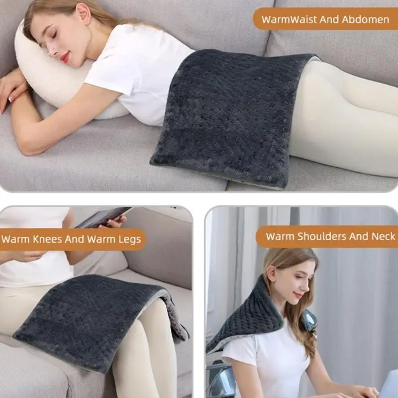 110V Electric Blanket With 4 Heat Setting Safe Overheat Shutoff Design Heat Pad Y5GB