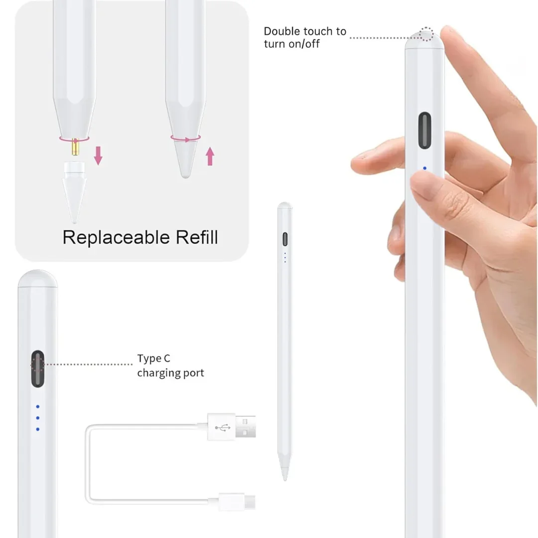 

Для Apple Pencil Stylus Pen iOS Tablet Touch Pen с мощным дисплеем для iPad 10, iPad Pro 11 1-4 Pro 12,9 3-6 air 3 4 5 mini 5 6