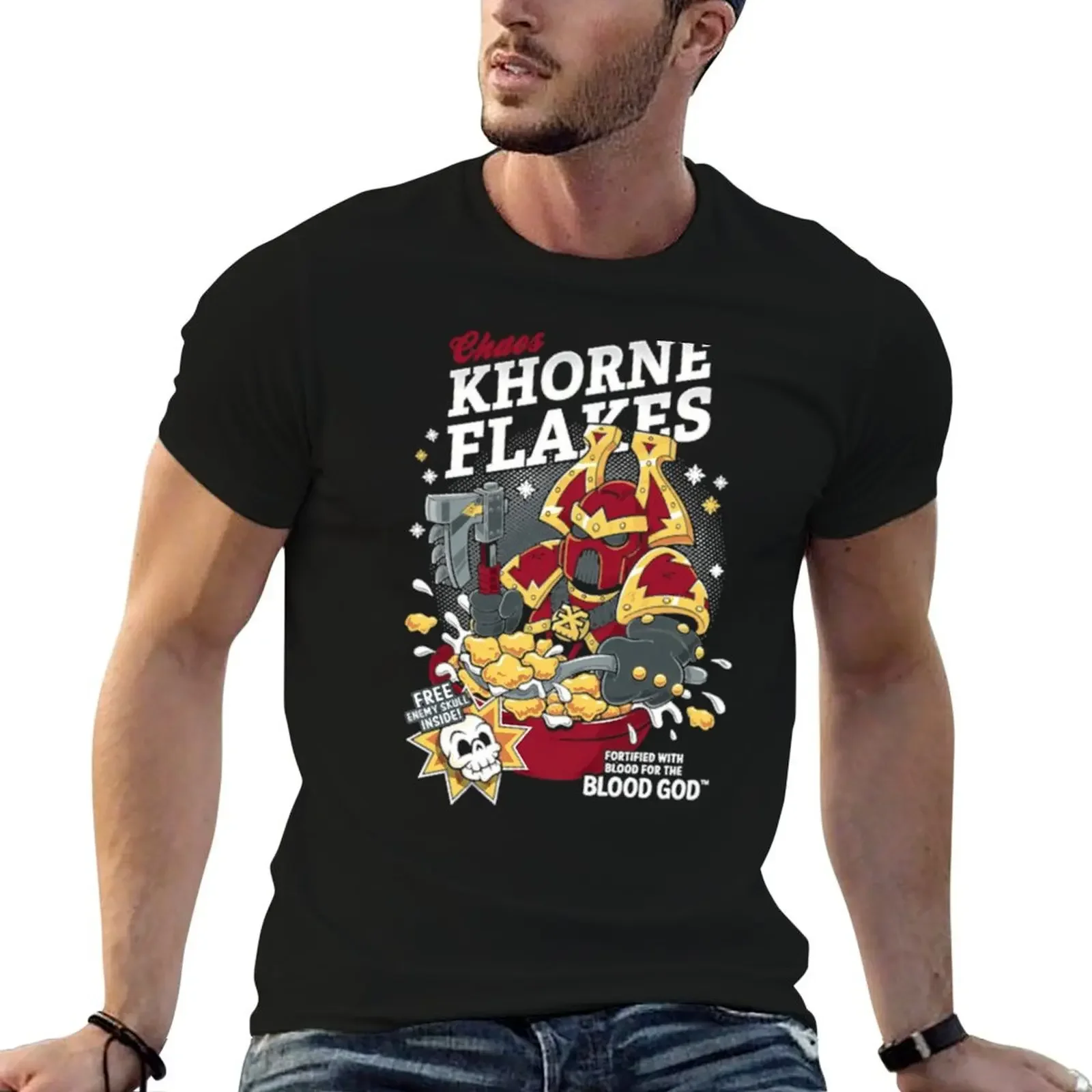 

Chaos Khorne Flakes T-Shirt baggy shirts T-shirts man cute clothes boys whites mens graphic t-shirts pack