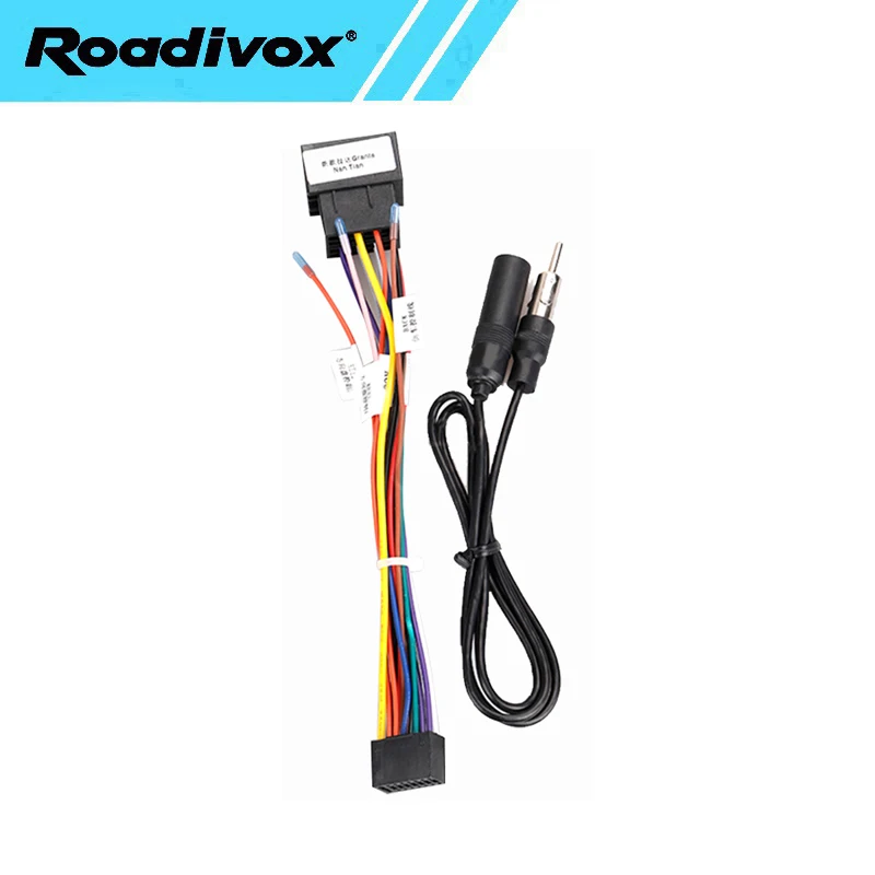 Car Radio Wire Harness Power Adapter For Lada Vesta Granta  2018-2019 16pin Android Stereo Video GPS Multimedia Cable Connector