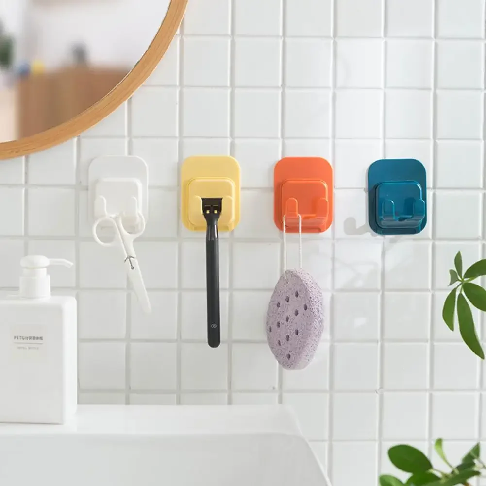 Practical Multifunctional Shaver Hanger Hook Plastic Paste Hook Bathroom Wall Hanging Razor Household Holder Rack Storage Rack