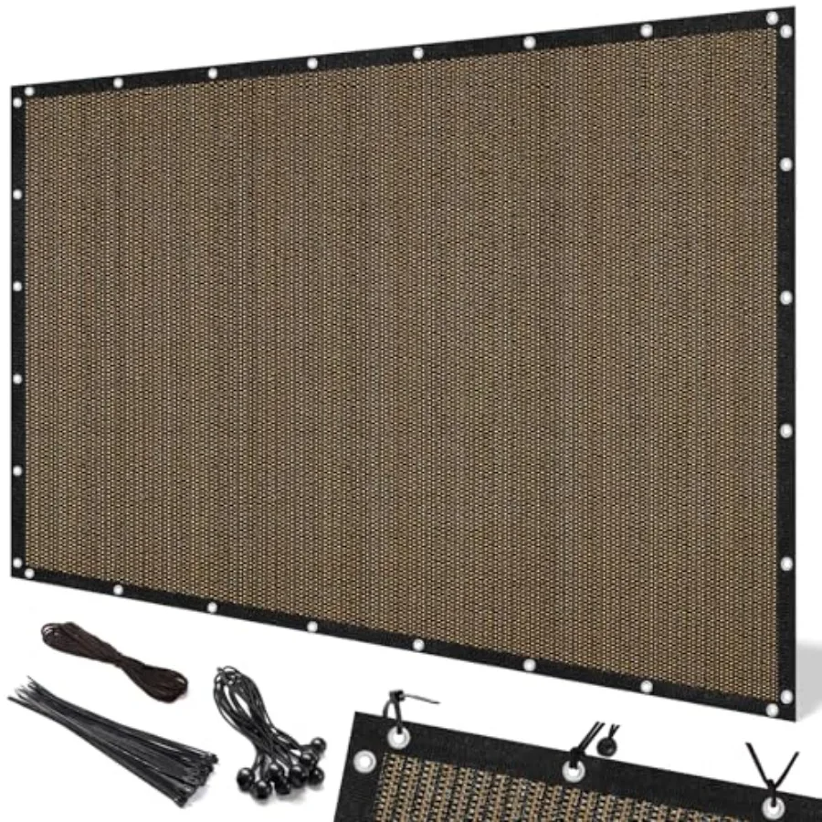 

Тент для перголы с люверсами 10x12 футов, 90% защита от УФ-излучения, уличная солнцезащитная ткань, экран для уединения на террасе, доступна индивидуальная настройка