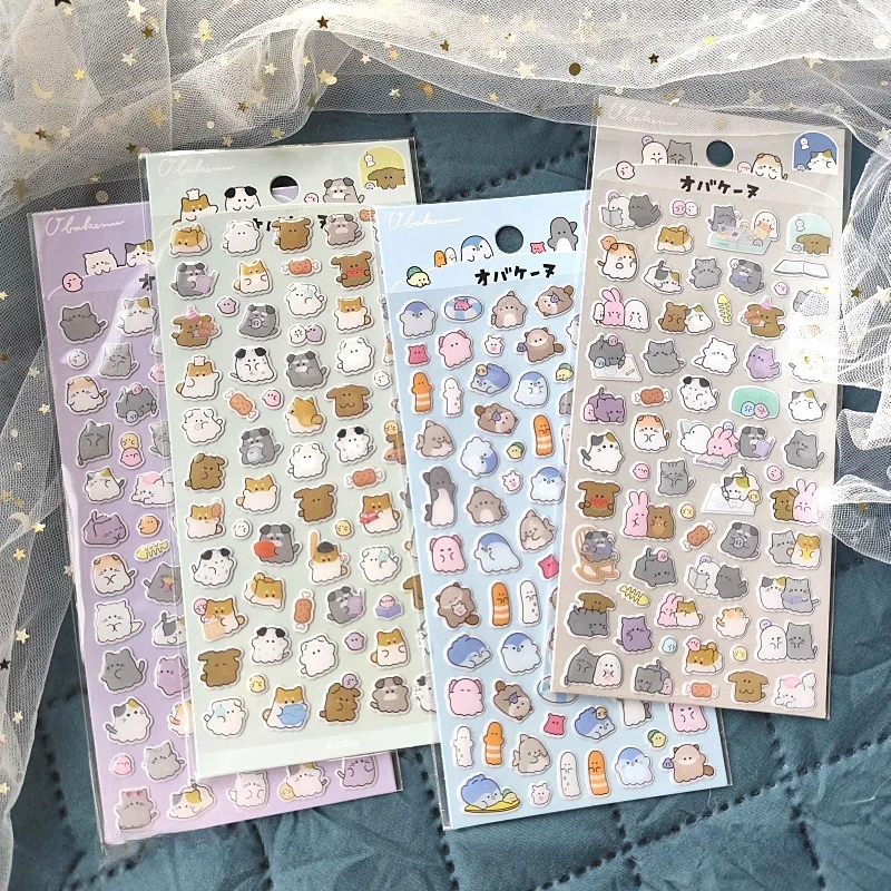 

20 упаковок Kawaii японские канцелярские принадлежности аниме наклейки эстетические принадлежности для журналов детские милые наклейки для скрапбукинга DIY наклейка для телефона
