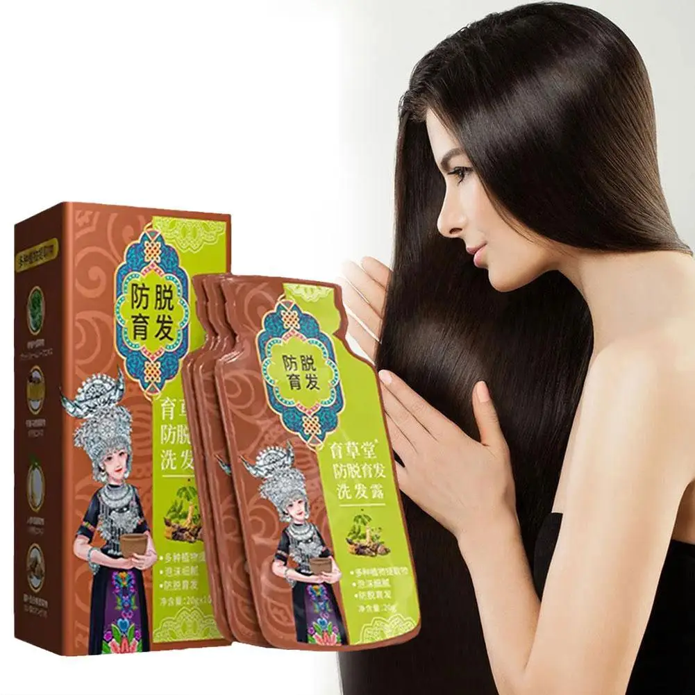 

10pcs Polygonum Multiflorum Shampoo Anti Hair Loss Fast Growing Thickening Hair Nourishing Cleansing Repair Scalp Treatment Hair