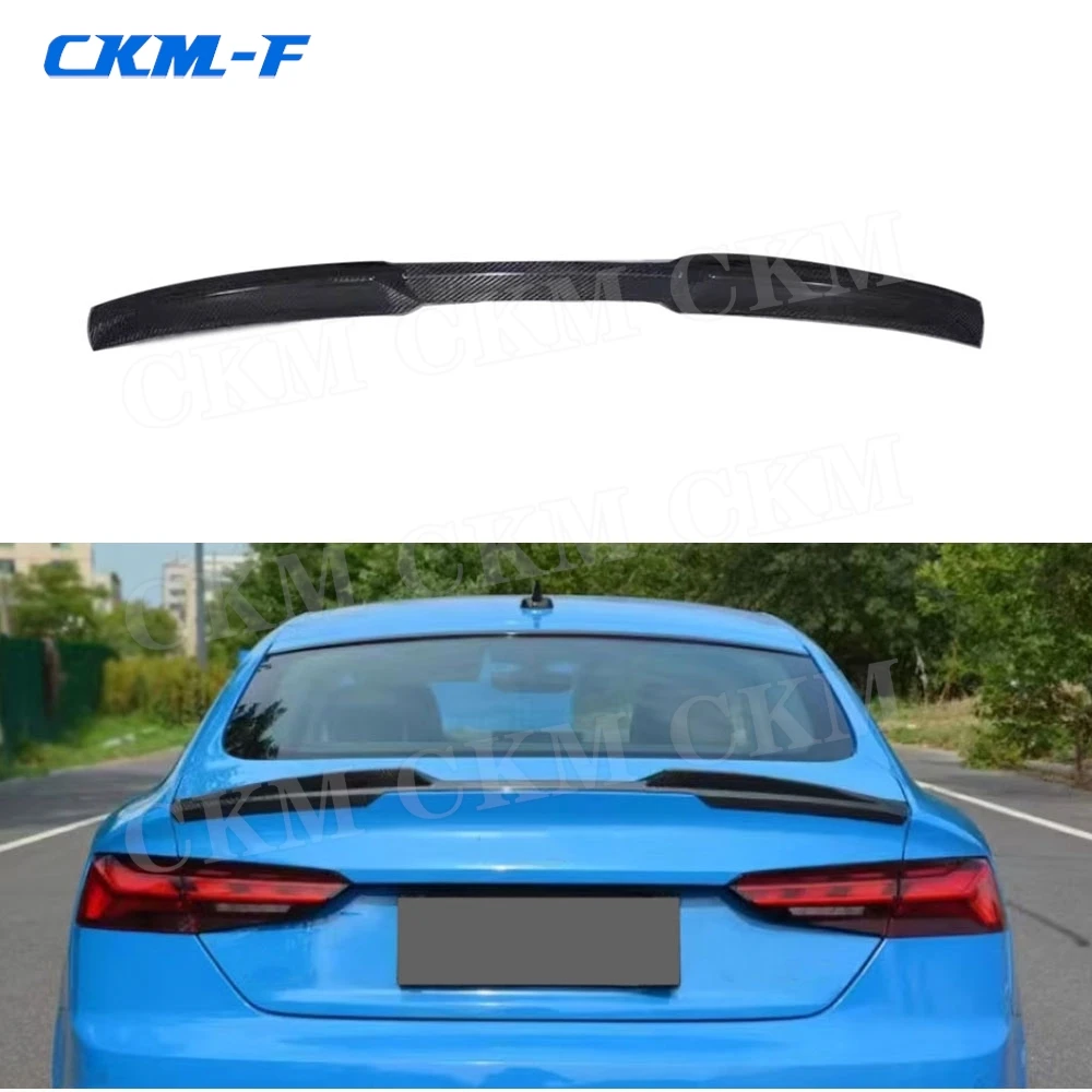 

Carbon Fiber Rear Trunk Lip Spoiler for Audi A5 S5 Sedan 4 Soor / 2 Door 2017-2024 FRP Rear Boot Spoiler M Style Body Kits