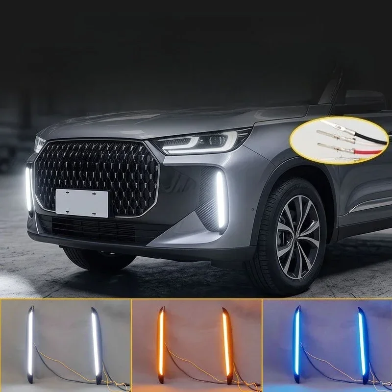 DRL LED Daytime Running Lights Upgrade Turn Signal Front Fog Lights Modification For Chery Tiggo 7 Pro / EBRO S700 2025 2026 detail image 4