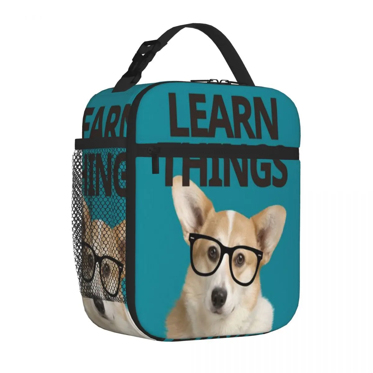 Bestselling Learn Things Corgi Dog Pastel Lunch Box Bag Daily Snack Storage Picnic Lunch Bag
