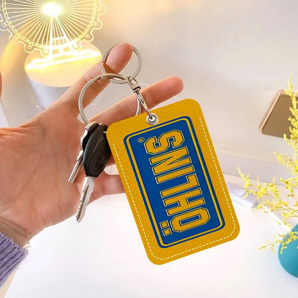 O-Ohlins الكرتون بطاقة المفاتيح أنيمي الأزياء قلادة حقيبة معرف الباب بطاقة حالة حافلة بطاقة لطيف الكبار هدية عيد ميلاد #6
