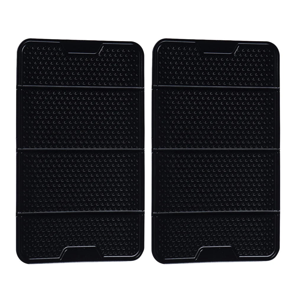 

2pcs Silicone Dashboard Pad For Phone Car Mat Nonslip Holder Organizer Foldable Reusable Skidproof Temperature Resistant Auto