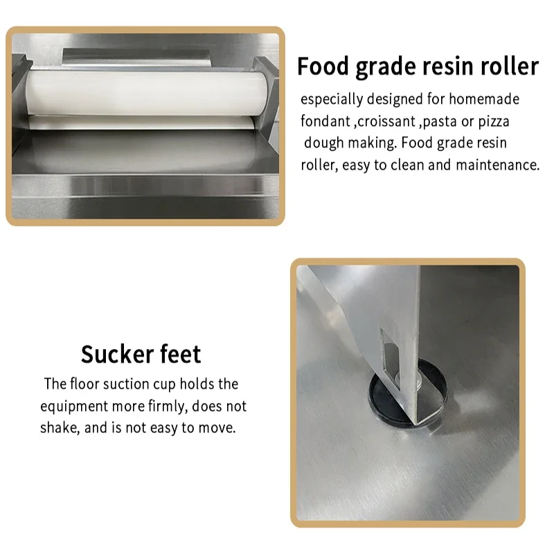 Small Commercial Roller Dough Sheeter Machine Manual  hand dough roller Household Fondant Bread Shop Bakery