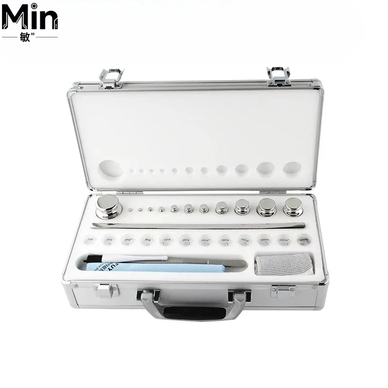 F1 Grade Stainless Steel Calibration Weights 1mg To 500g Boxed Standard Calibration Weights for Electronic Balance Scale