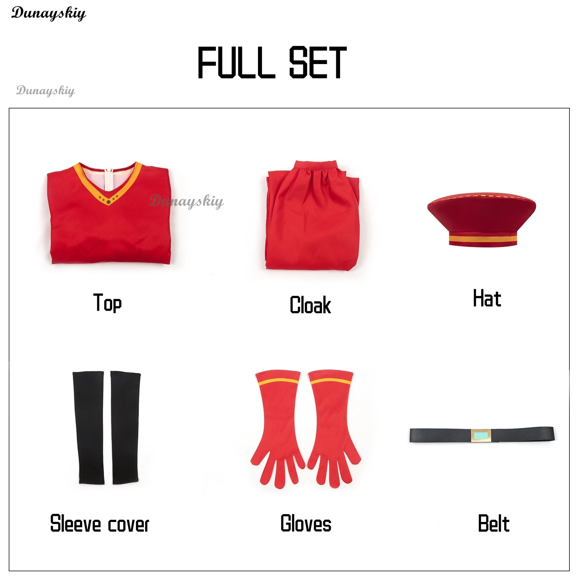 Lord Farquaad Cosplay Cloak Glove Hat Set Anime Costume Uniform Medieval Cosplay Halloween Party Red Outfit For Women Men