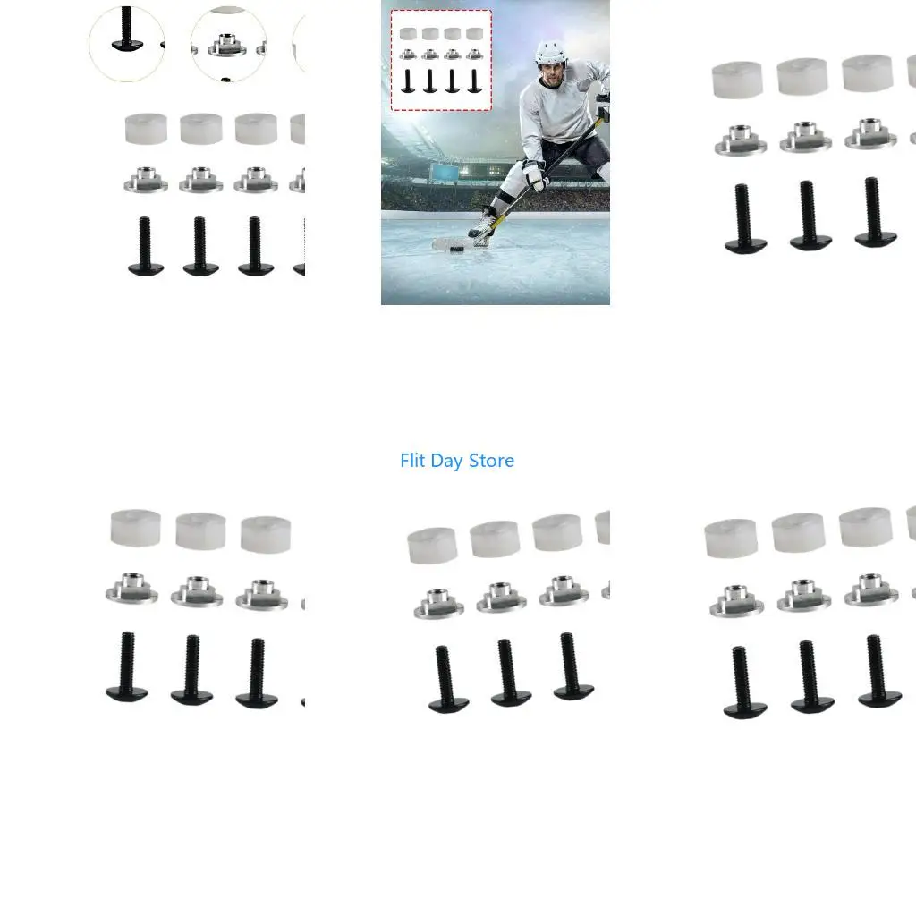 F92C Safety Certified Ice Hockey Helmet Visors Hardware Set Enhances Protecting