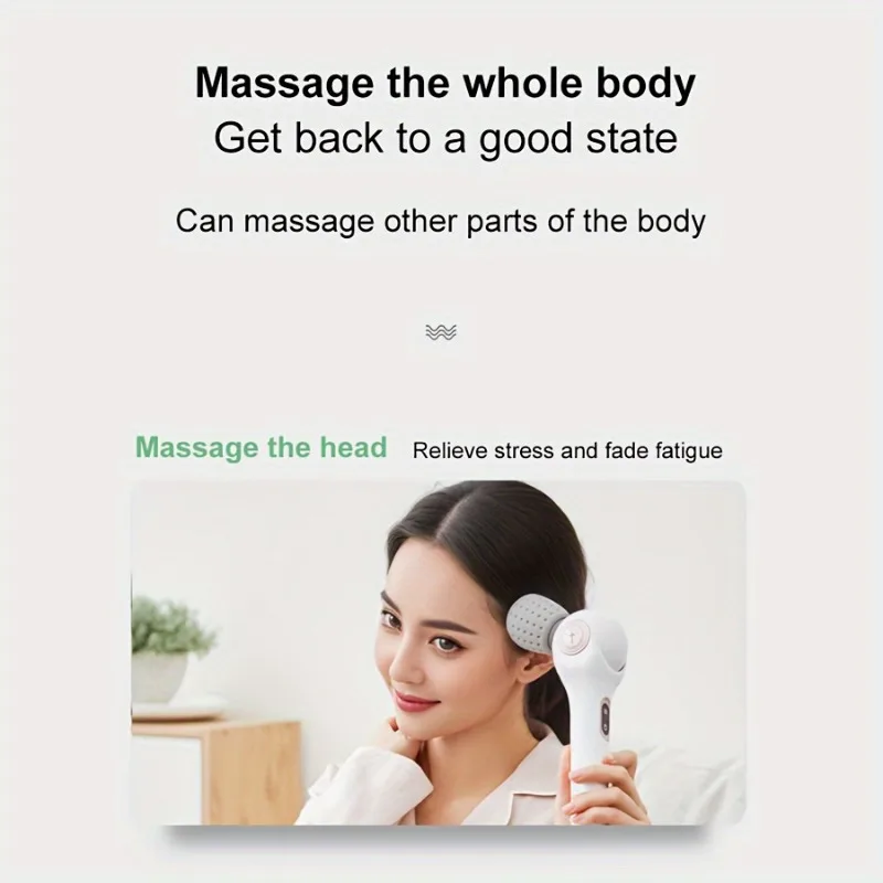 Складной массажер, беспроводной портативный массажер для всего тела — портативный и простой в эксплуатации с многоугольной регулировкой. Электрический массажер