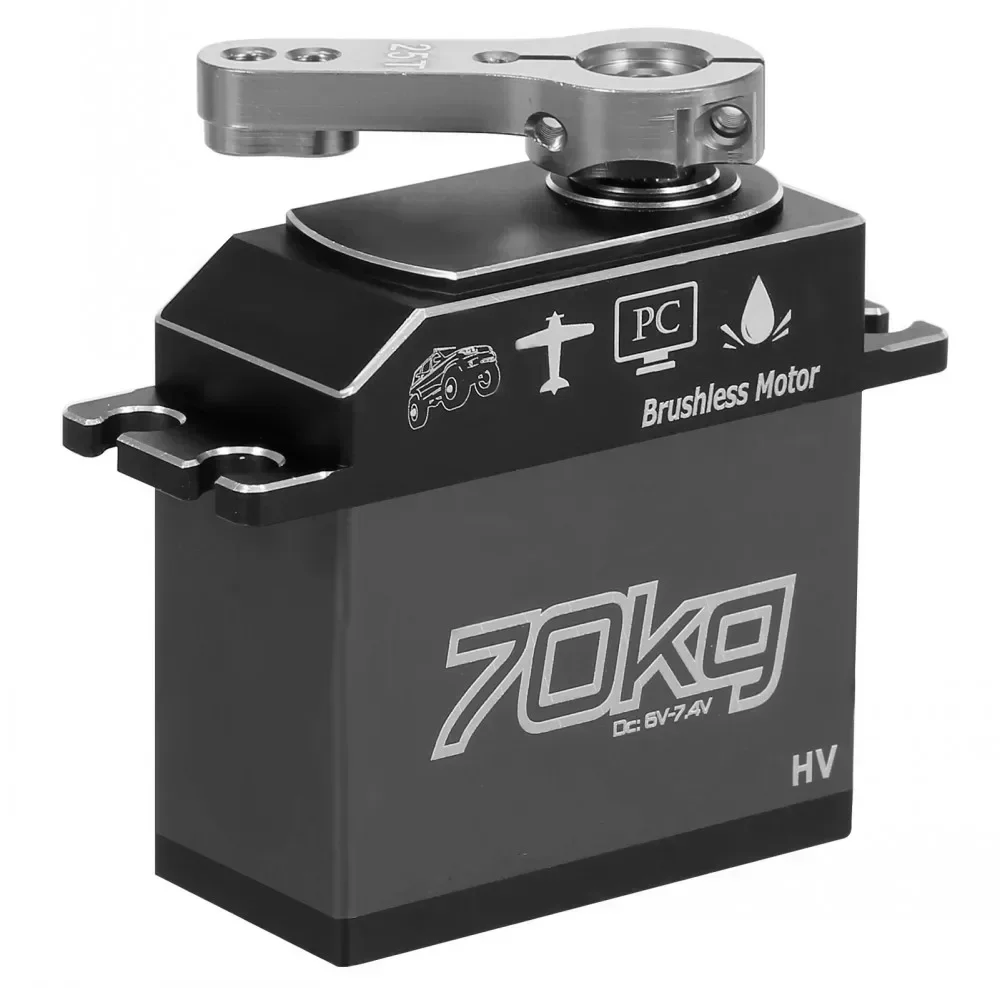 GX3370BLS 70 kg digitales Servo IP67 wasserdichtes Lenkservo bürstenloses Motorservo für 1/8 1/5 RC Car Crawler RC Boot Flugzeug