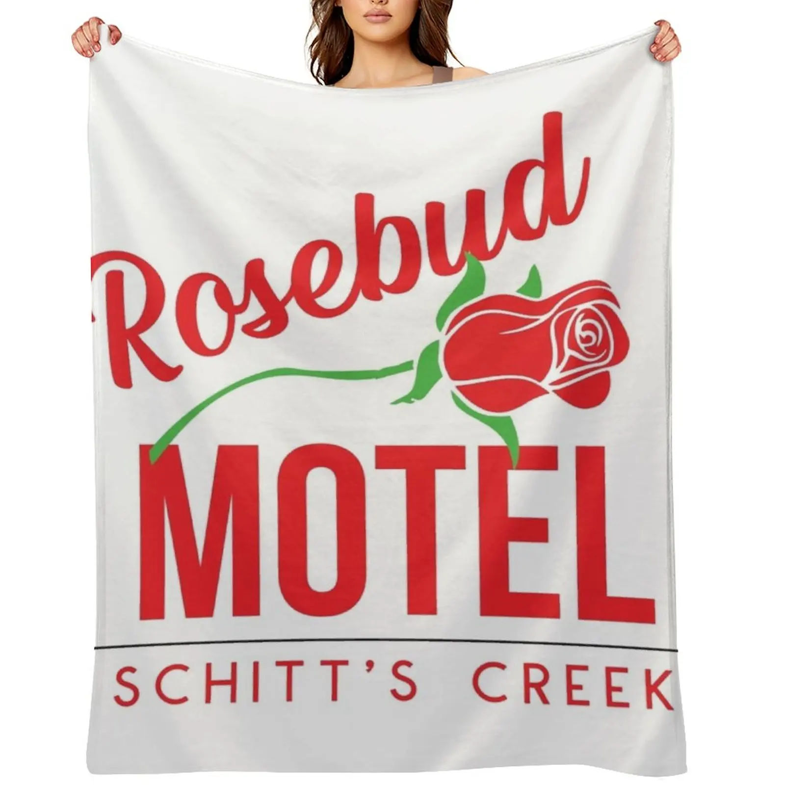 

Rosebud Motel Throw Blanket Cute Plaid warm winter valentine gift ideas Vintage Blankets