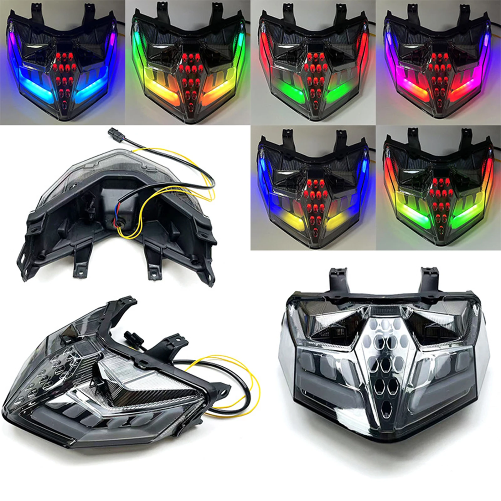 

Motorcycle LED Taillight Moto Rear Brake Light Indicator Lamp for Yamaha Click 150