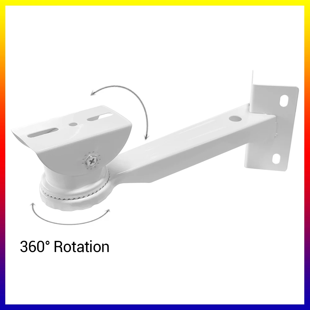 Monitoring Hoop Bracket Closed Circuit Camera Pole Hoop Bracket Monitoring Outdoor External Wall Corner Bracket view 3