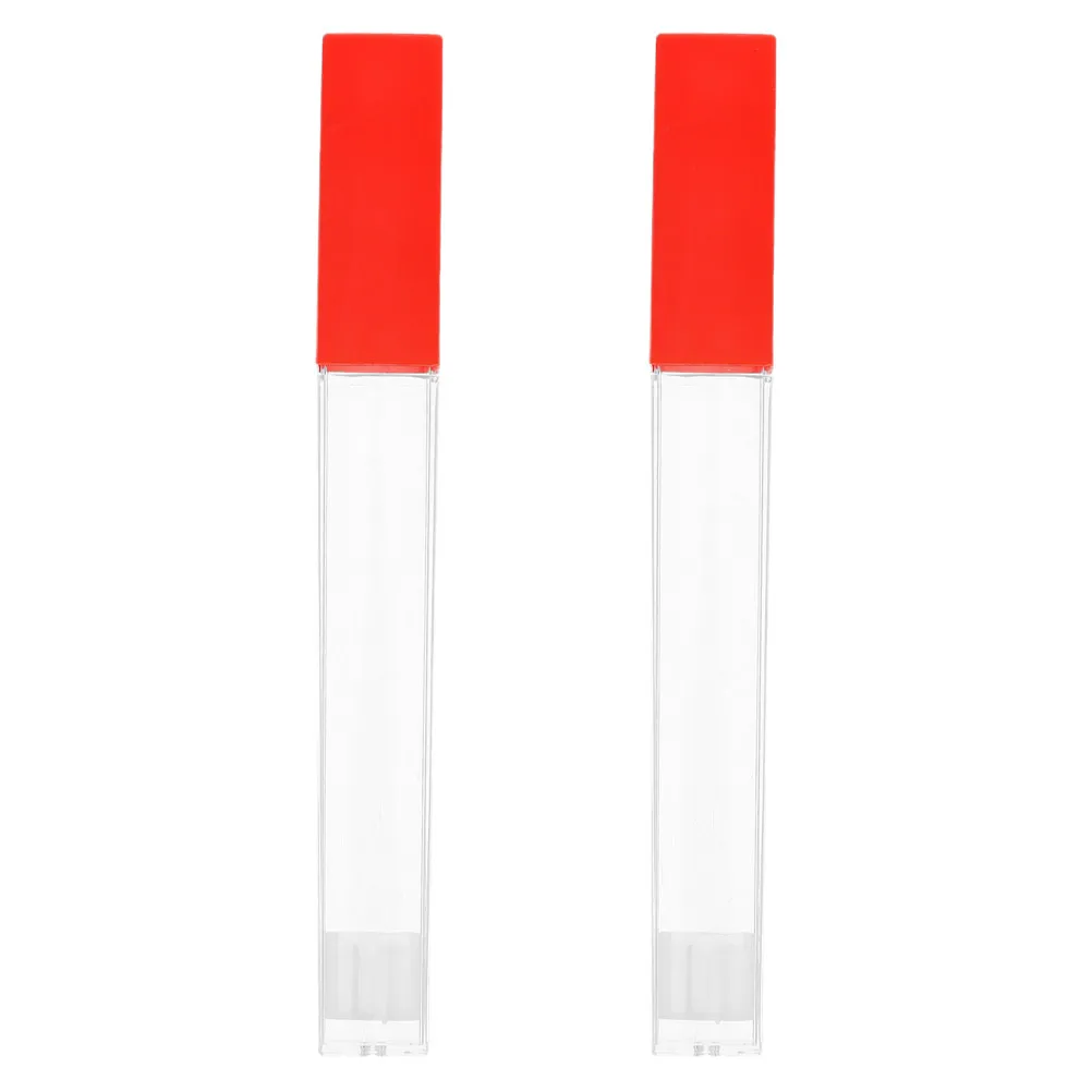 2Pcs Plastic Thermometer Storage Case Protective Tube for Adults Fever Thermometer Needle Holder Temperature Storage Box
