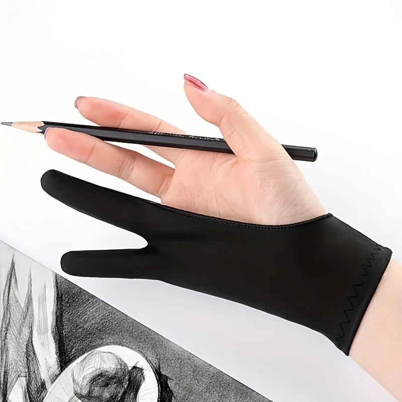 قفازات رسم فنية مقاومة للماء، قفازات فنية مضادة للعرق، رسم زيتي، مقاومة للأوساخ، قفازات فنية بإصبعين للرسم- Labubo #1