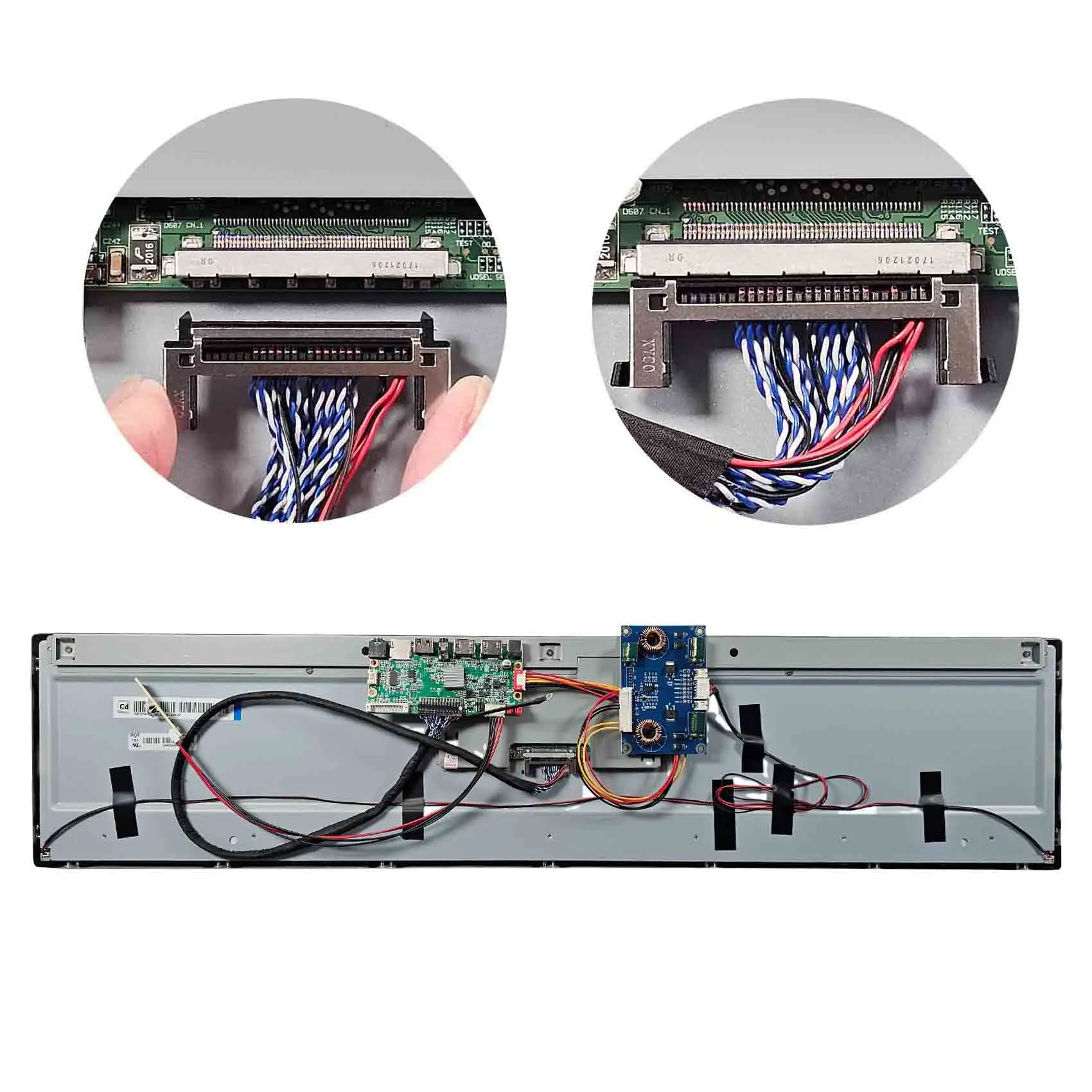 Hd-Mi Sd Av Usb لوحة دارات مطبوعة Lcd تحكم مجلس العالمي لوحة للقيادة يدعم Mp4 ل 28 بوصة 1920X360 Dv280Fbm-Nb0 شاشة الكريستال السائل