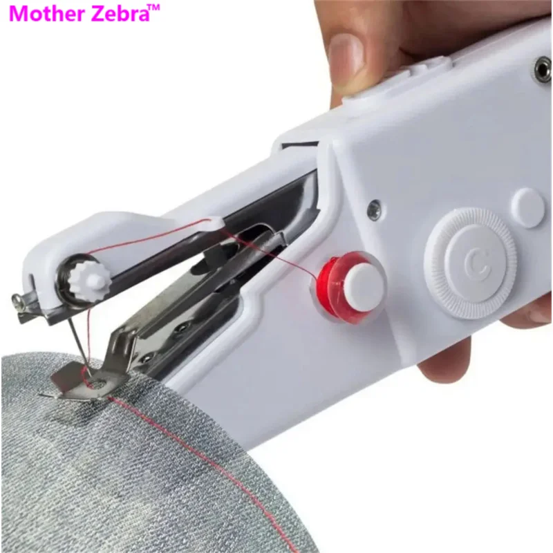 

Handy stitch - Portable Sew needlework Cordless Clothes Fabrics Mini Electric Sewing Machine Stitch Set