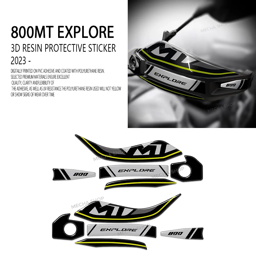 

Наклейки на ручки передних дверей для CFMoto 800 MT Explore 2022-2025, защита для рук, 3D-стикеры из смолы