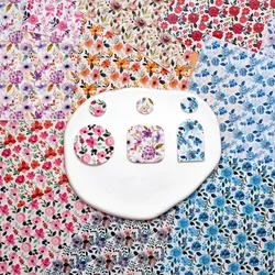 SNASAN Polymer Clay Color Flowers Watercolor Transfer Paper Soft Pottery Ornament Pendants Eearrings Jewelry Making Materials